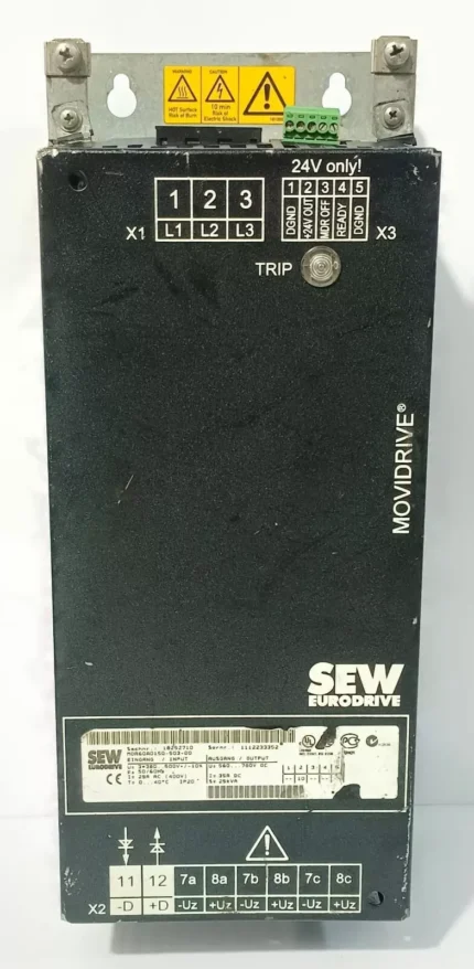 SEW EURODRIVE MDR60A0150-503-00 MOVIDRIVE 15KW 29A Regenerative Power Supply (Used)