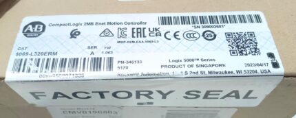 Allen-Bradley 5069-L320ERM, ser /A CompactLogix 5380, 2MB Enet Motion Controller - New